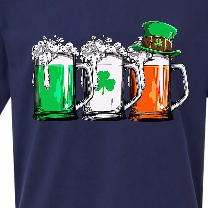 Irish Beer Ireland Flag St Patricks Day Sueded Cloud Jersey T-Shirt