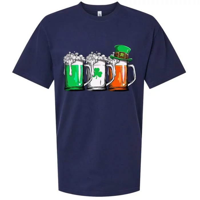 Irish Beer Ireland Flag St Patricks Day Sueded Cloud Jersey T-Shirt