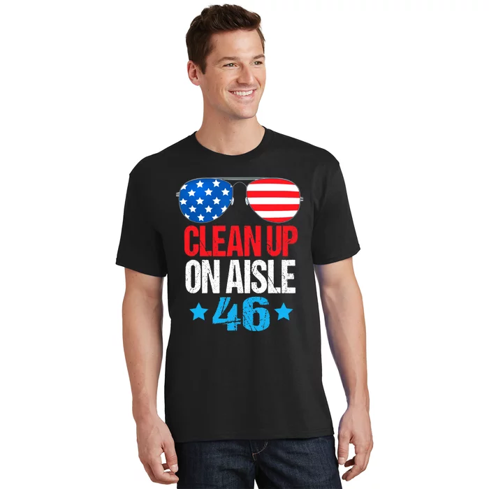 Impeach Biden Impeach 46 Clean Up On Aisle 46 Biden T-Shirt