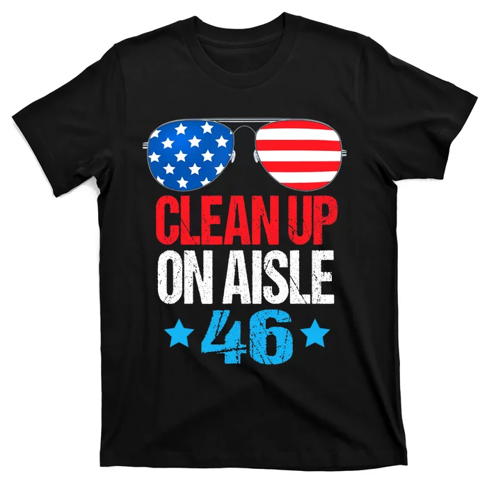 Impeach Biden Impeach 46 Clean Up On Aisle 46 Biden T-Shirt