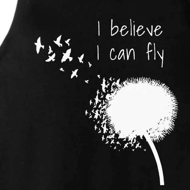 I Believe I Can Fly Inspirational Quotes Women Ladies Tri-Blend Wicking Tank