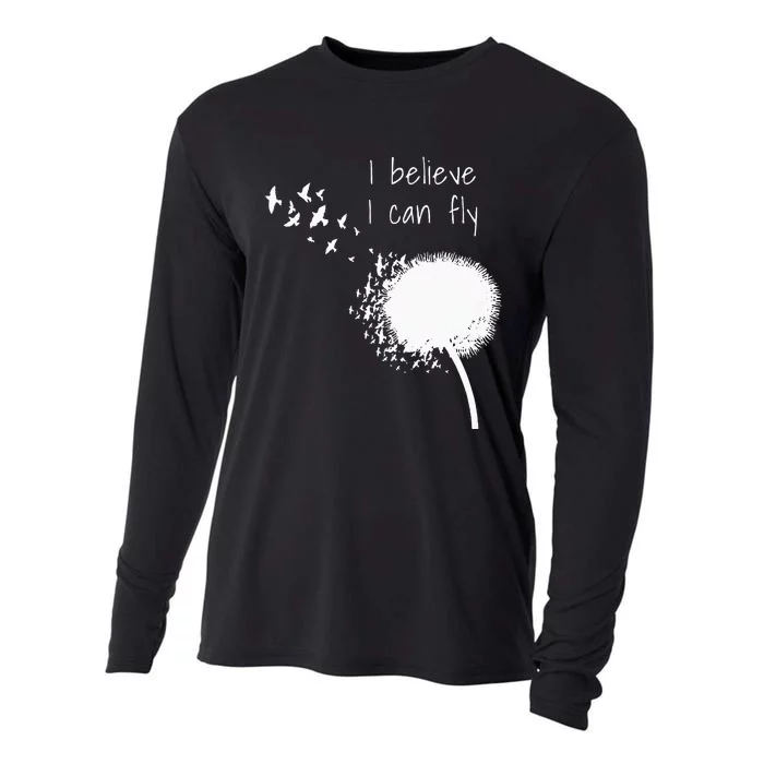 I Believe I Can Fly Inspirational Quotes Women Cooling Performance Long Sleeve Crew