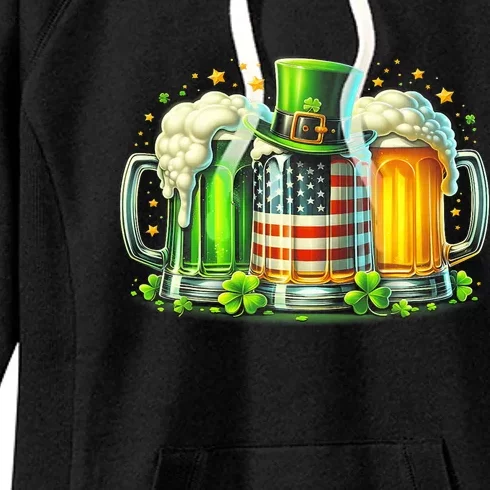 Irish Beer Ireland St Patricks Day Drinking Party Women's Fleece Hoodie