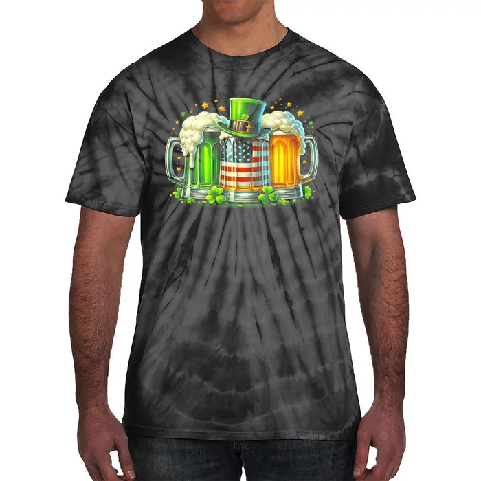 Irish Beer Ireland St Patricks Day Drinking Party Tie-Dye T-Shirt