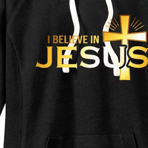 I Believe In Jesus Christian Women's Fleece Hoodie