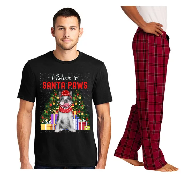 I Believe In Santa Paws Cute French Bulldog Christmas Cute Gift Pajama Set