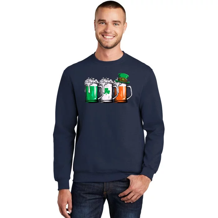 Irish Beer Ireland Flag St Patricks Day Tall Sweatshirt