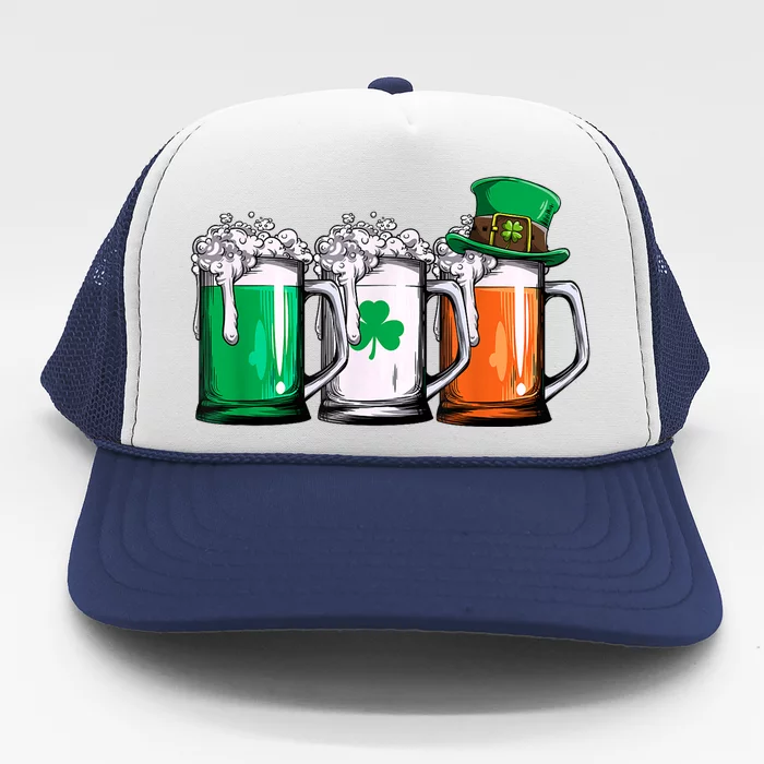 Irish Beer Ireland Flag St Patricks Day Trucker Hat