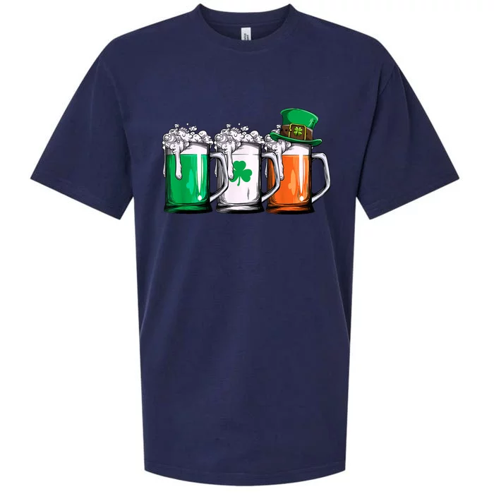 Irish Beer Ireland Flag St Patricks Day Sueded Cloud Jersey T-Shirt