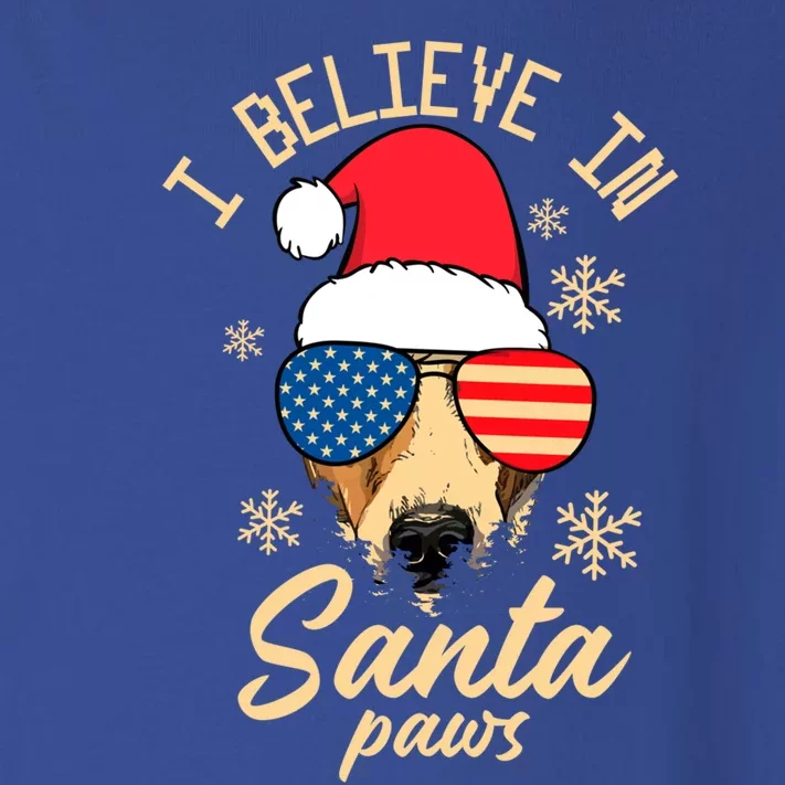 I Believe In Santa Paws Funny Christmas Santa Paws Funny Gift Toddler Long Sleeve Shirt