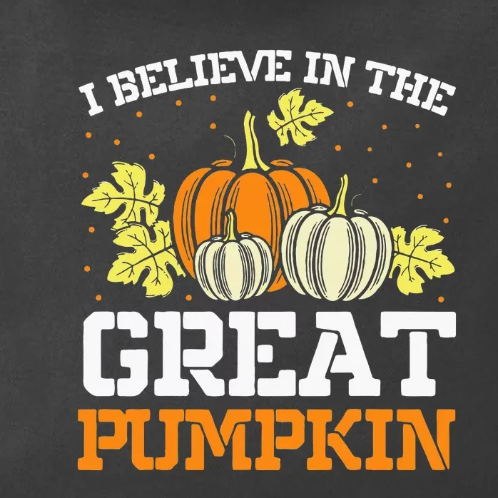 I Believe In The Great Pumpkin happy thanksgiving Zip Tote Bag