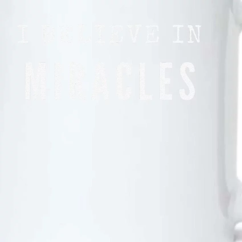 I Believe In Miracles For Faith Christians Black Color Changing Mug