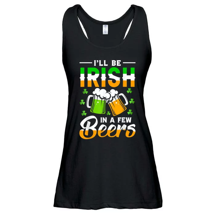 I'll Be Irish In A Few Beers Funny St. Patrick's Day Ladies Essential Flowy Tank