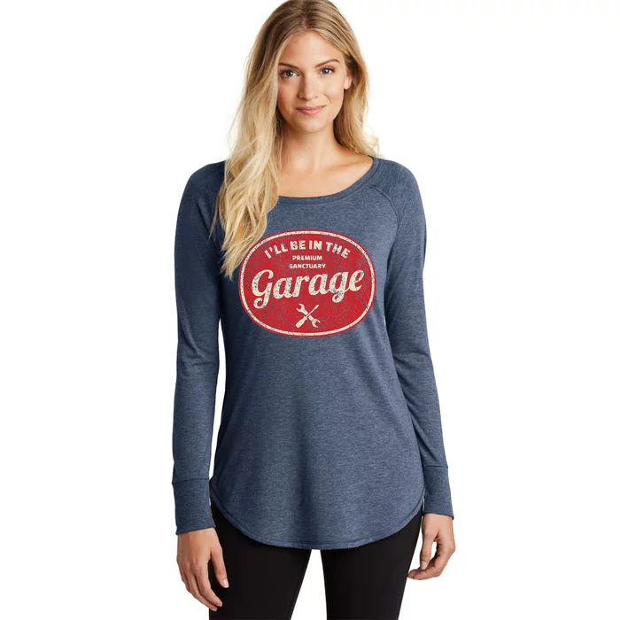 ILl Be In The Garage Women's Perfect Tri Tunic Long Sleeve Shirt