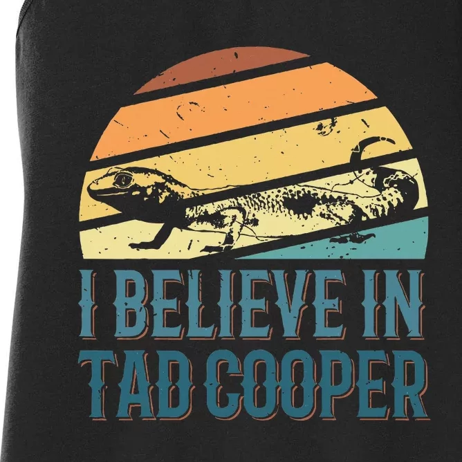 I Believe In Tad Cooper Tad Cooper Fan Women's Racerback Tank