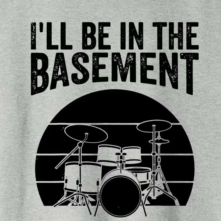 ILl Be In The Basement Women's Crop Top Tee