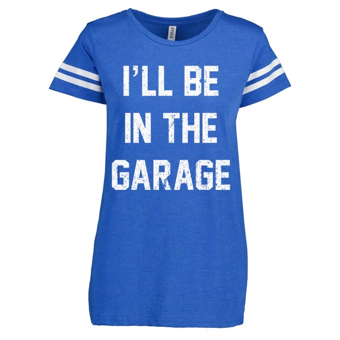 ILl Be In The Garage Enza Ladies Jersey Football T-Shirt