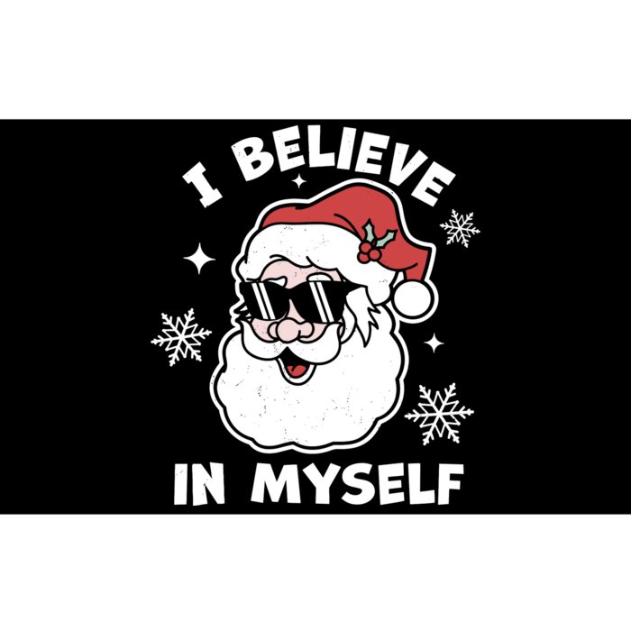 I Believe In Myself Santa Claus Funny Christmas Santa Xmas Bumper Sticker