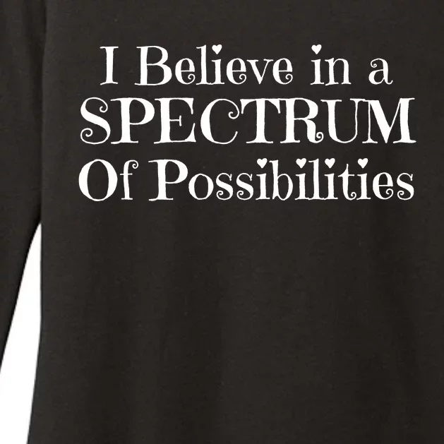 I Believe In A Spectrum Of Possibilities Autism Awareness Womens CVC Long Sleeve Shirt