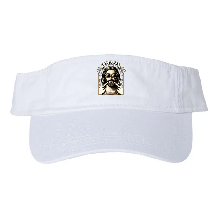 IM Back Jesus Christ Funny Easter Day Christian Valucap Bio-Washed Visor