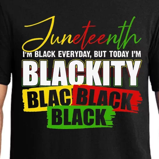 I'm Blackity Juneteenth 1865 Black African American Wo Pajama Set