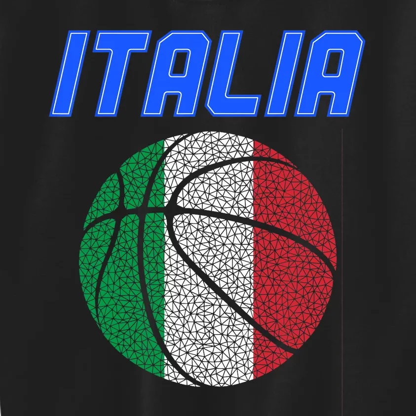 Italy Basketball Jersey Flag Italia Kids Sweatshirt