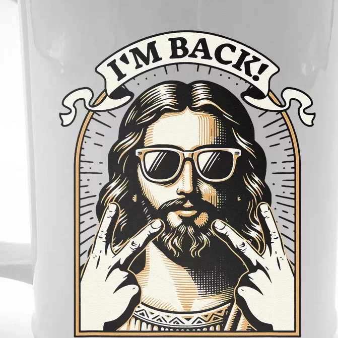 IM Back Jesus Christ Funny Easter Day Christian Front & Back Beer Stein