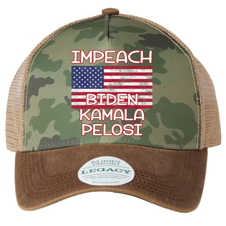 Impeach Biden Kamala Pelosi Legacy Tie Dye Trucker Hat