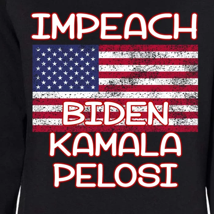 Impeach Biden Kamala Pelosi Womens California Wash Sweatshirt