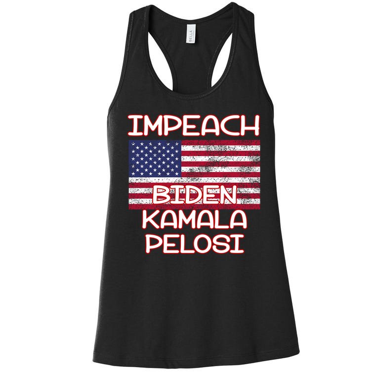 Impeach Biden Kamala Pelosi Women's Racerback Tank