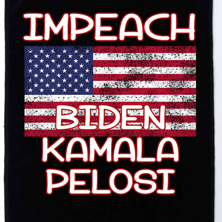 Impeach Biden Kamala Pelosi Platinum Collection Golf Towel