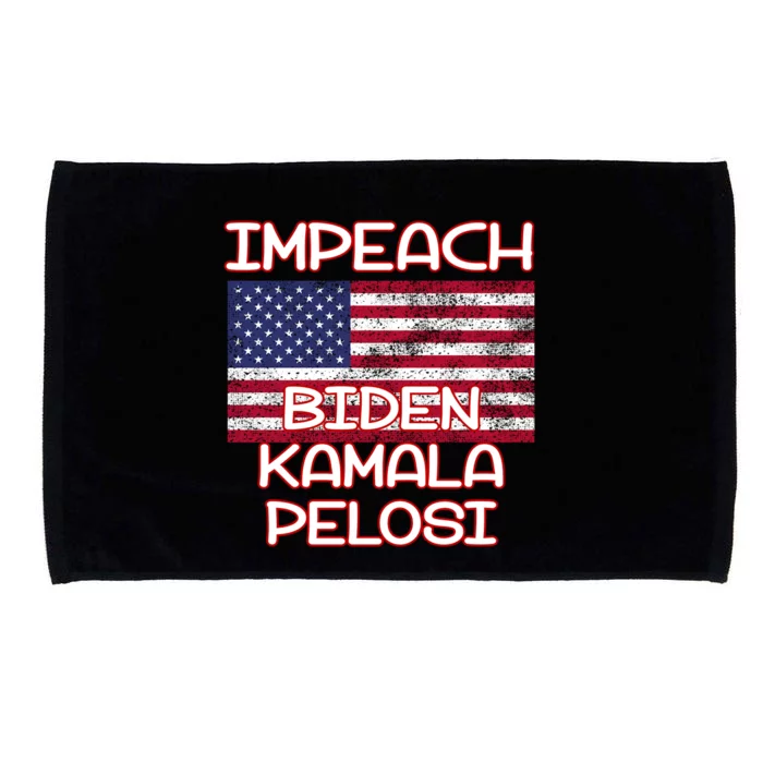 Impeach Biden Kamala Pelosi Microfiber Hand Towel