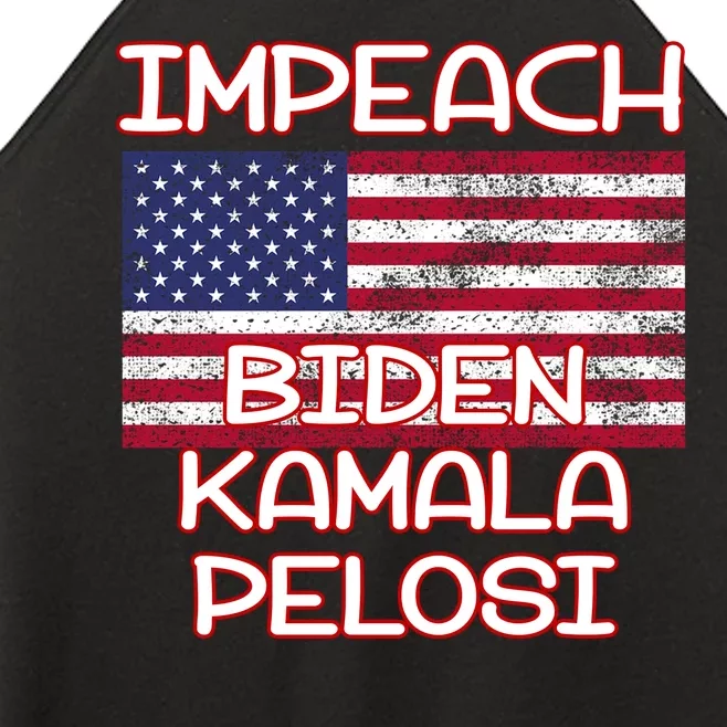 Impeach Biden Kamala Pelosi Women’s Perfect Tri Rocker Tank