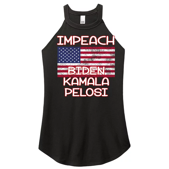 Impeach Biden Kamala Pelosi Women’s Perfect Tri Rocker Tank