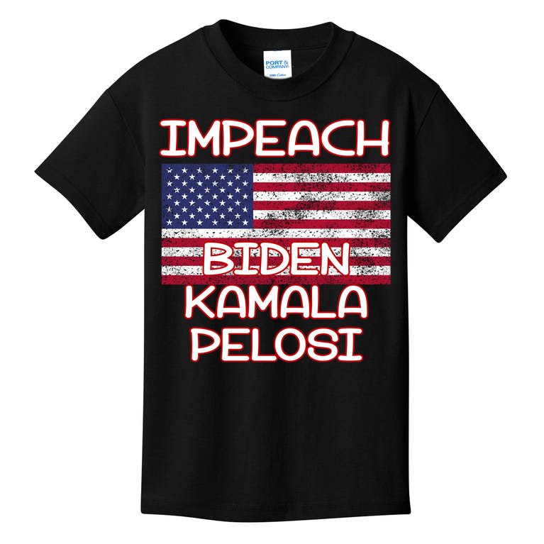 Impeach Biden Kamala Pelosi Kids T-Shirt