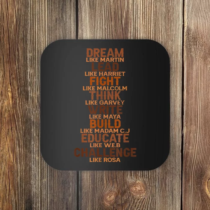 Inspiring Black Leader Black History Month Dream Like Martin Coaster