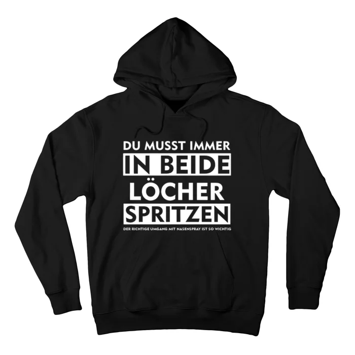 In Beide LöCher Spritzen Handwerker Geschenk Party Spruch Lustiges Hoodie