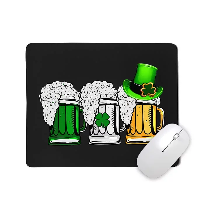 Irish Beer Love Ireland Flag St Patricks Day Mousepad