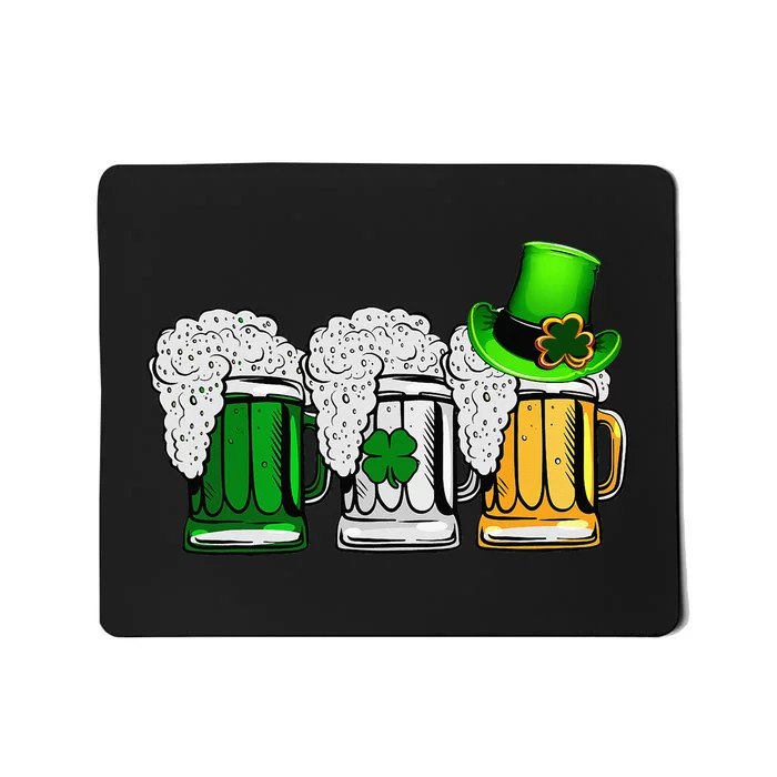 Irish Beer Love Ireland Flag St Patricks Day Mousepad