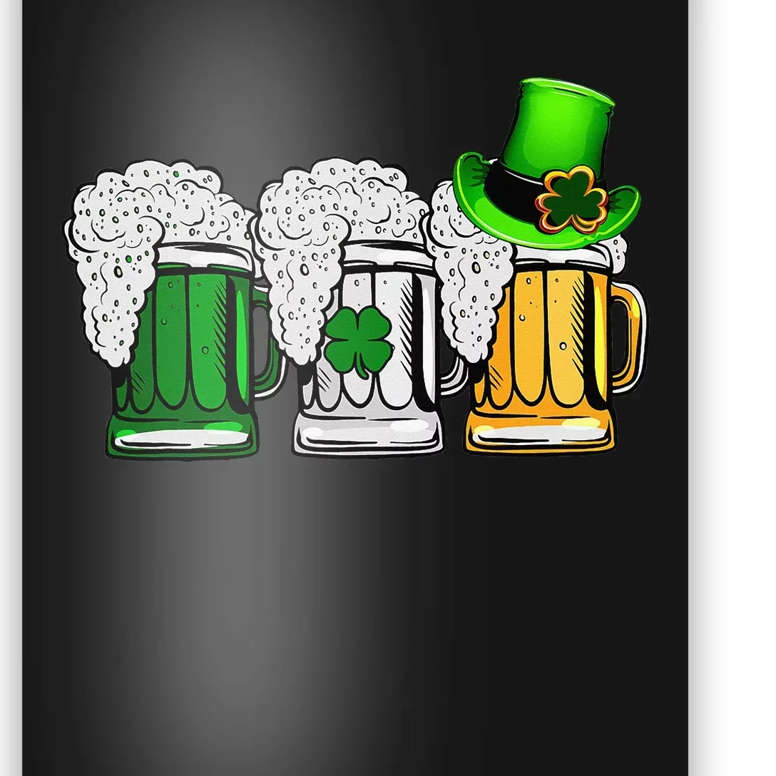 Irish Beer Love Ireland Flag St Patricks Day Poster