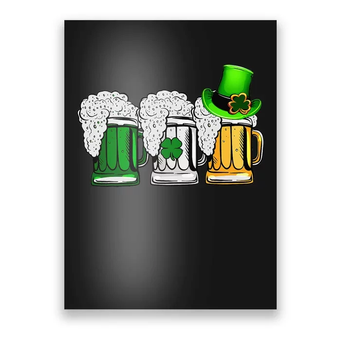 Irish Beer Love Ireland Flag St Patricks Day Poster