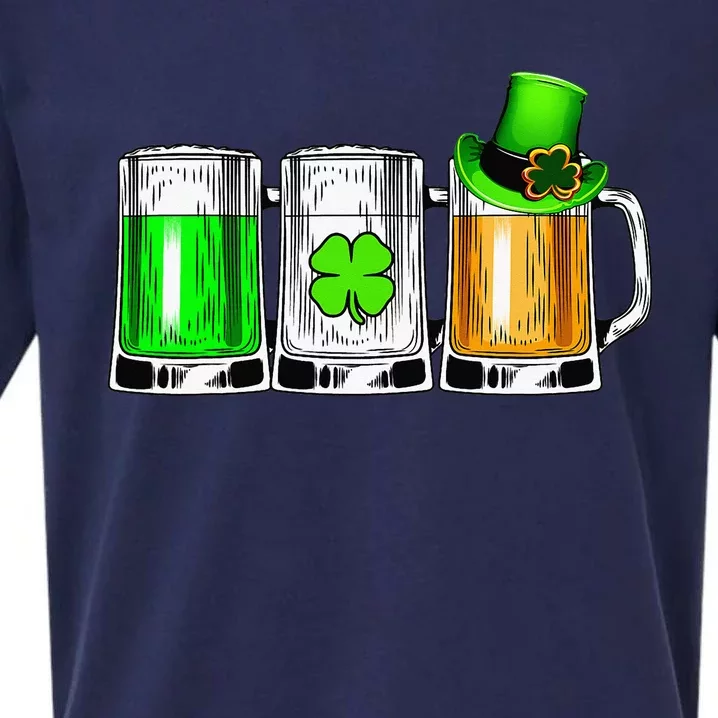 Irish Beer Love Ireland Flag St Patricks Day Sueded Cloud Jersey T-Shirt