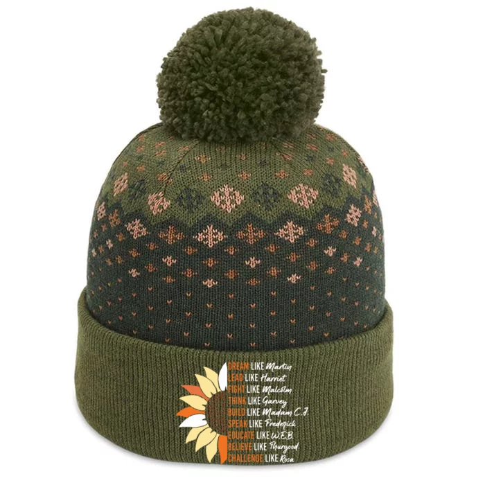 Inspiring Black Leader Black History Month Dream Like Martin The Baniff Cuffed Pom Beanie