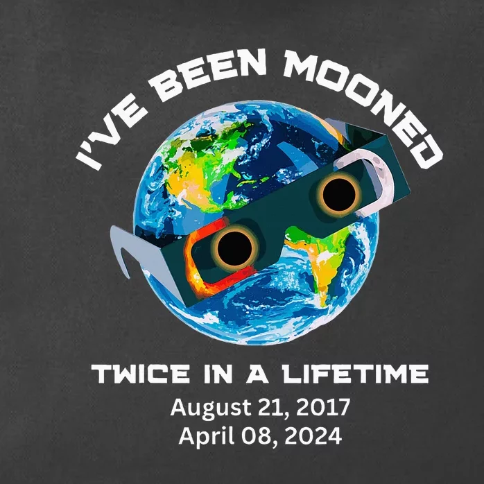 IVe Been Mooned Twice In A Lifetime Total Solar Eclipse Zip Tote Bag