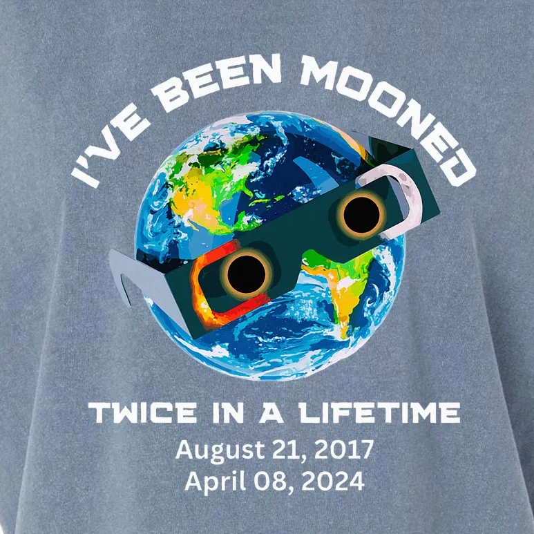 IVe Been Mooned Twice In A Lifetime Total Solar Eclipse Garment-Dyed Women's Muscle Tee