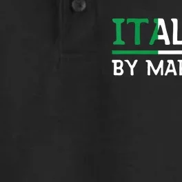 Italian By Marriage Italia Marriage Humor Dry Zone Grid Performance Polo