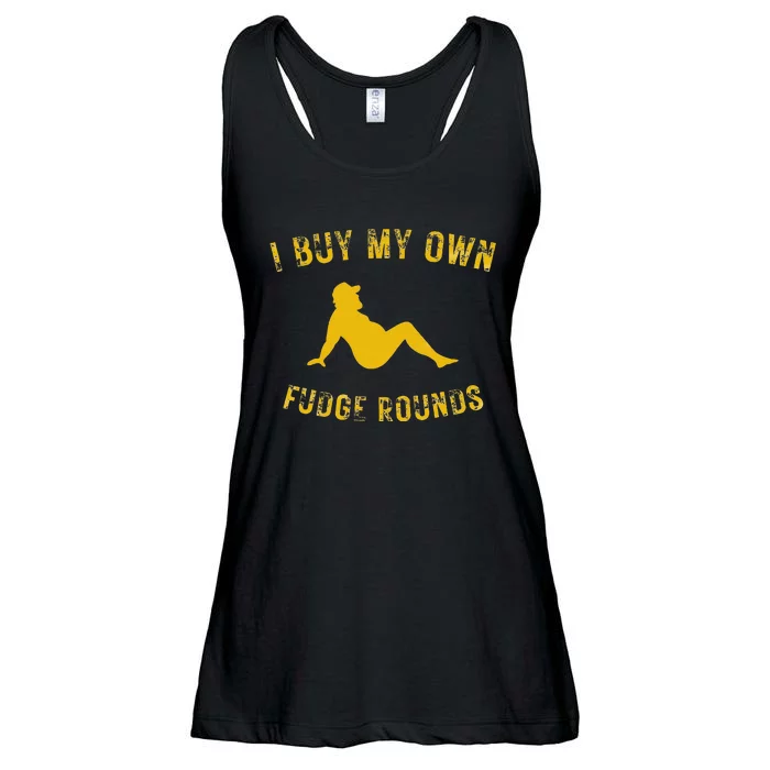 I Buy My Own Fudge Rounds Ladies Essential Flowy Tank