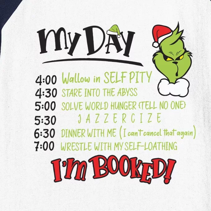 Im Booked My Day The Funny Christmas Baseball Sleeve Shirt