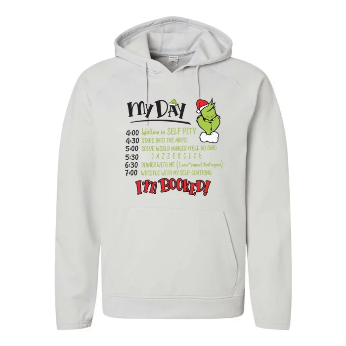 Im Booked My Day The Funny Christmas Performance Fleece Hoodie