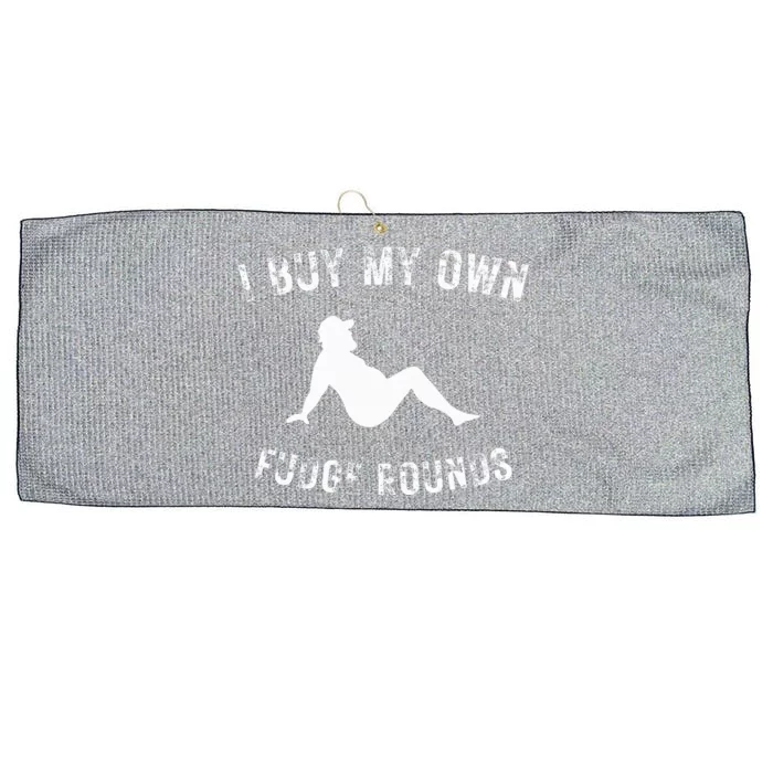 I Buy My Own Fudge Rounds Large Microfiber Waffle Golf Towel